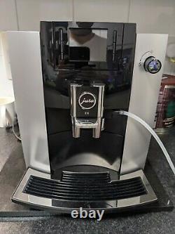 Jura E6 Silver Bean To Cup Coffee Machine With Milk Feed Latte Etc