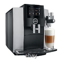 Jura S8 Automatic Coffee Machine Silver with Cool Control Cup and Saucer Set