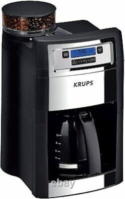Krups KM785D50 Grind & Brew Coffee Maker use bean or ground 2 TO 10 CUPS
