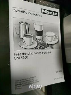 Miele CM5200 Bean To Cup Coffee Machine. One Touch Cappuccino and Latte