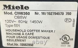 Miele CM6350 Countertop Coffee Machine Obsidian Black