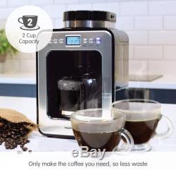 Morphy Richards 162100 Bean to Cup Grind and Brew Coffee Machine, Glass, 600 W