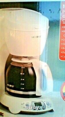 Mr Coffee 15 Coffee Maker & Built In Bean Grinder 12 Cups (white) Gbx-20