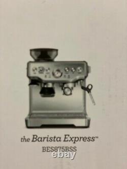 New Sage Barista Express Bean To Cup Coffee Machine With Milk Jug Steel