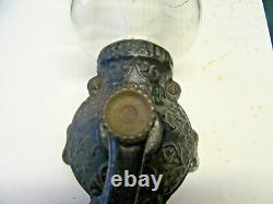 ORIGINAL Antique ARCADE Crystal Coffee Grinder No 3 with Catch Cup