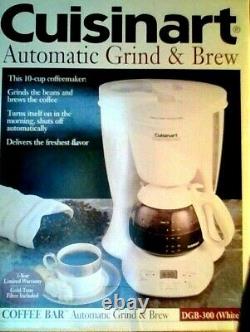 PROGRAMMABLE COFFEE MAKER 10 Cup Automatically grinds beans & then brews
