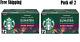 (pack 2) Starbucks Dark Roast K-cup Coffee Pods, Single-origin Sumatra (72 Ct.)