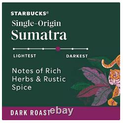 (Pack 2) Starbucks Dark Roast K-Cup Coffee Pods, Single-Origin Sumatra (72 ct.)