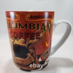 Pier 1 Columbian Coffee Arabica Beans Advertisement Mug Set of Four