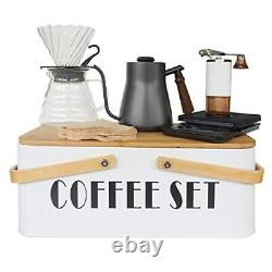 Pour Over Coffee Maker Set Coffee Kettle Scale Server Dripping Cup Bean Grind