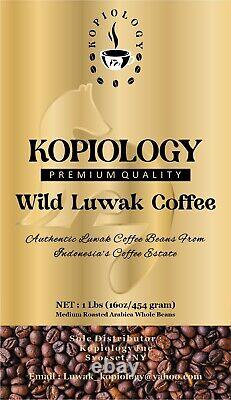 Premium Quality Authentic Wild Luwak Coffee (1 lb/16 oz/ 454 Grams)