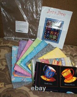 Quilt Kit Java Jive Coffee Cup 45 x 58 Clothworks Spill The Beans Collection