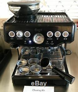 Sage Barista Express Bean To Cup Coffee Machine Black Espresso Cups + Flat White