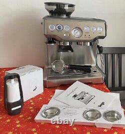 Sage Barista Express Bean-to-Cup Coffee Machine, 15 Bars, BES875UK, Stainless Steel