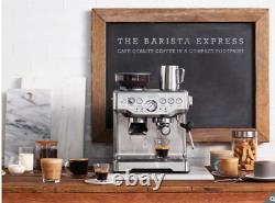 Sage The Barista Express BES875UK Bean to Cup Coffee Machine, Silver E1