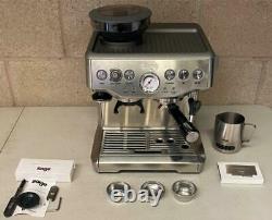 Sage The Barista Express BES875UK Bean to Cup Coffee Machine, Silver E2