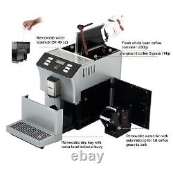 Silver Dafino-206 Super Automatic Espresso & Coffee Machine Bean Powder Dual Use
