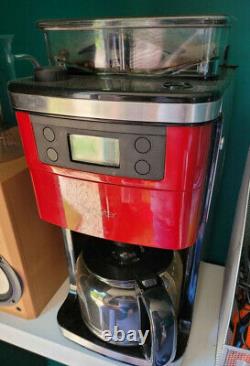 Smart Coffee Machine Grinder Bean To Cup WiFi Red Maker