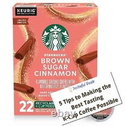Starbucks Brown Sugar Cinnamon Coffee 22 to 132 Count K cups Choose Any Size
