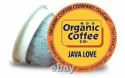 The Organic Coffee Co OneCup Java Love Coffee 36 to 180 Keurig K cups Pick Size