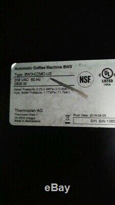 Thermoplan Bunn Bw3 Bw3-ctmc-us Bean To Cup Automatic Coffee Machine Milk Fridge