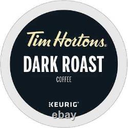 Tim Hortons Dark Roast Blend Coffee 24 to 144 K cups Pick Any Size FREE SHIPPING