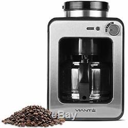 Viante Mini Coffee Maker with grinder built in Grind and Brew. Bean to Cup U