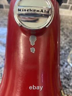 Vintage KitchenAid Coffee Mill Grinder Red With Measuring Glass