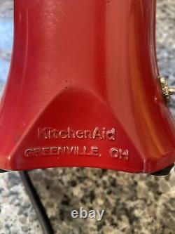Vintage KitchenAid Coffee Mill Grinder Red With Measuring Glass