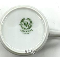 Vtg 1970s Mottahedeh Vista Alegre Demitasse Espresso Cups Saucers Coffee Bean
