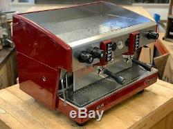Wega Atlas 2 Group Red Espresso Coffee Machine Commercial Cafe Barista Beans Cup