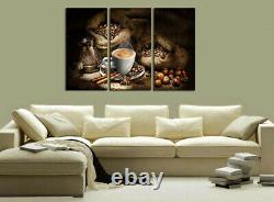 Western Art wall Picture Modern Home Decor Coffee Cup and Bean HD Print Painting