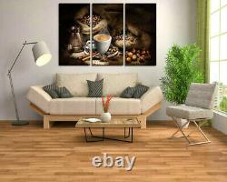Western Art wall Picture Modern Home Decor Coffee Cup and Bean HD Print Painting