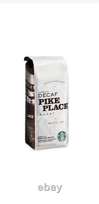 Whole Bean Coffee, Decaffeinated Pike Place Roast, 1 lb Bag, 6/Carton