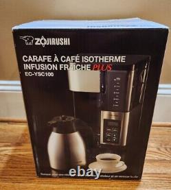 Zojirushi EC-YSC100 Fresh Brew Plus Coffee Maker 10 Cup Stainless Steel Thermal